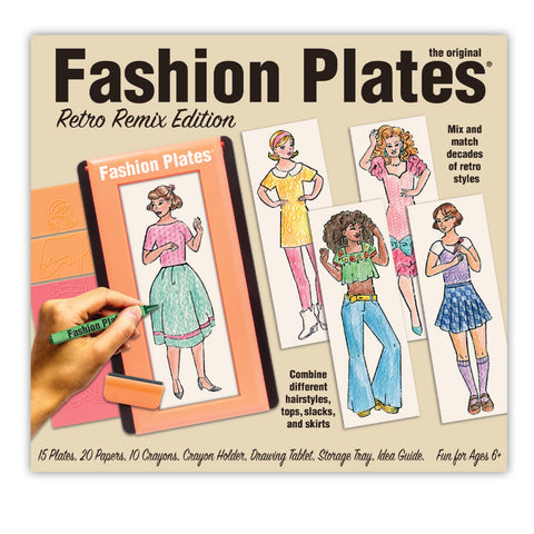 Fashion Plates Deluxe Design Set Retro Remix