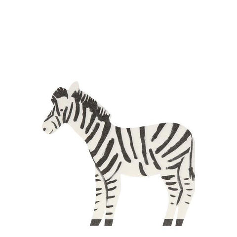 MeriMeri 20 Napkins Zebra