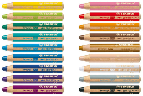 Stabilo Individual Woody 3 in 1 Color Pencil