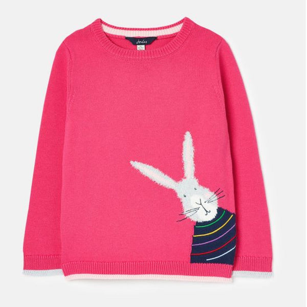 Joules GeeGee Pink Bunny Sweater Tiny